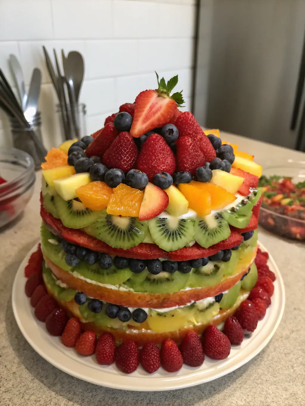 No-Bake Colorful Fruit Cake 10 Vibrant Ideas You’ll Love