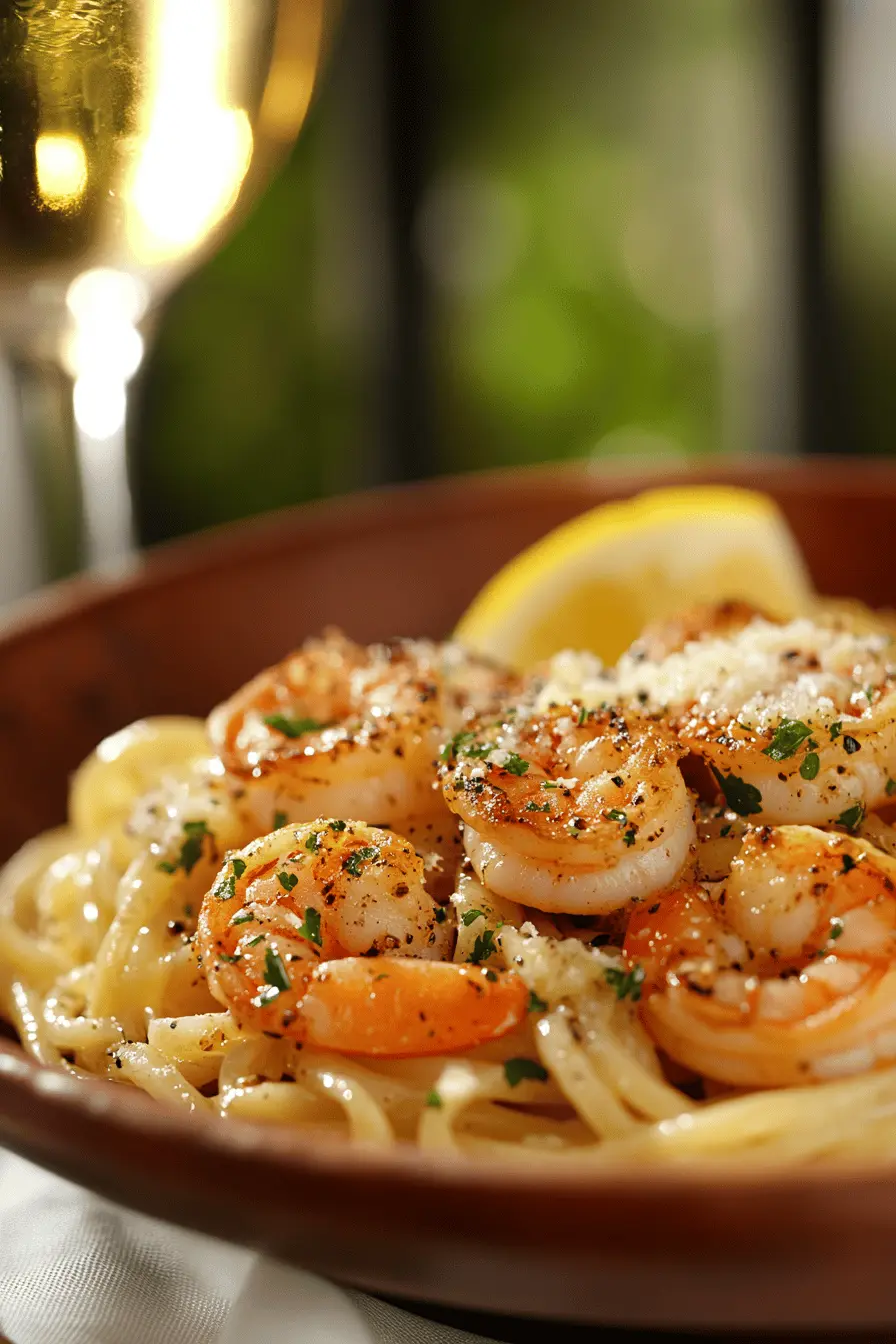 Garlic Butter Shrimp Pasta