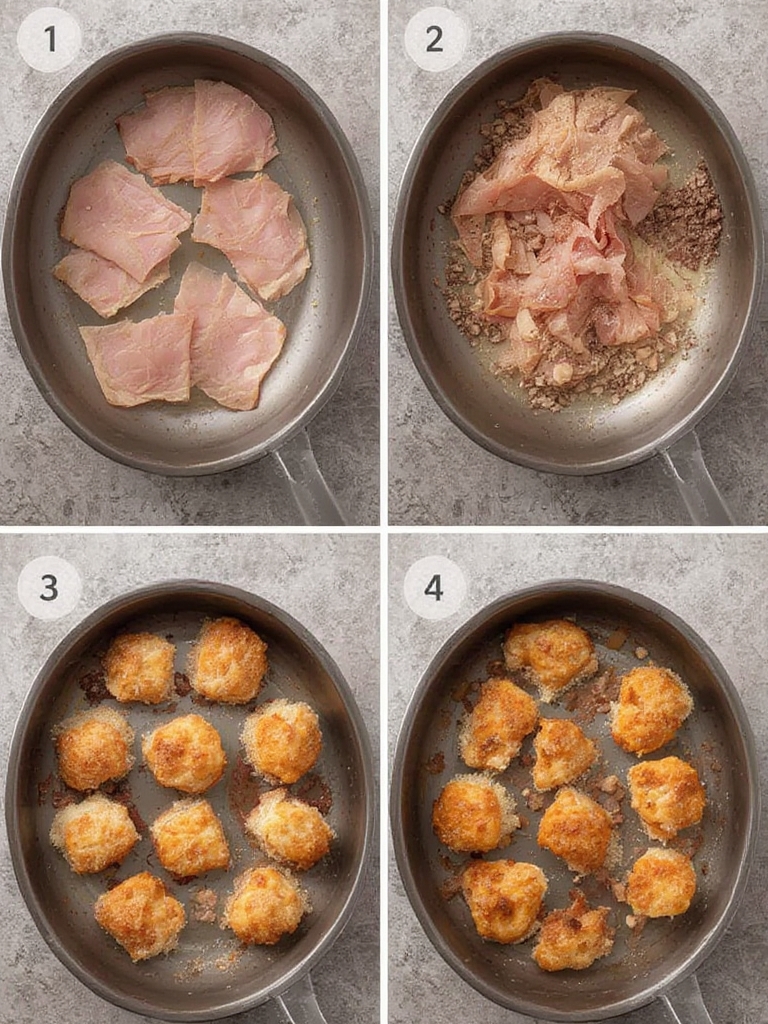 Proceso de elaboración de croquetas de jamón ibérico caseras
