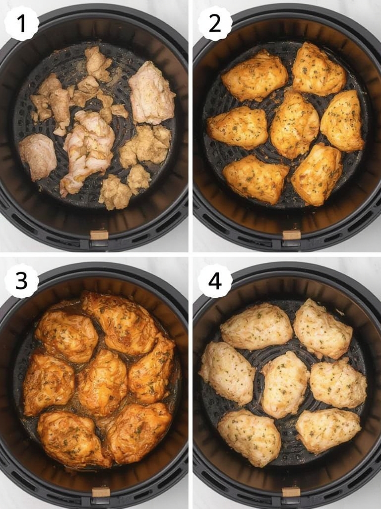 Pasos para preparar Pollo crujiente en Air Fryer