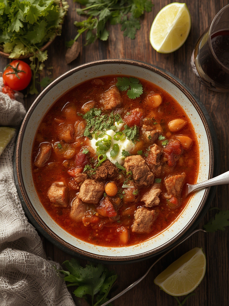 Ingredientes para Pozole rojo de puerco fácil