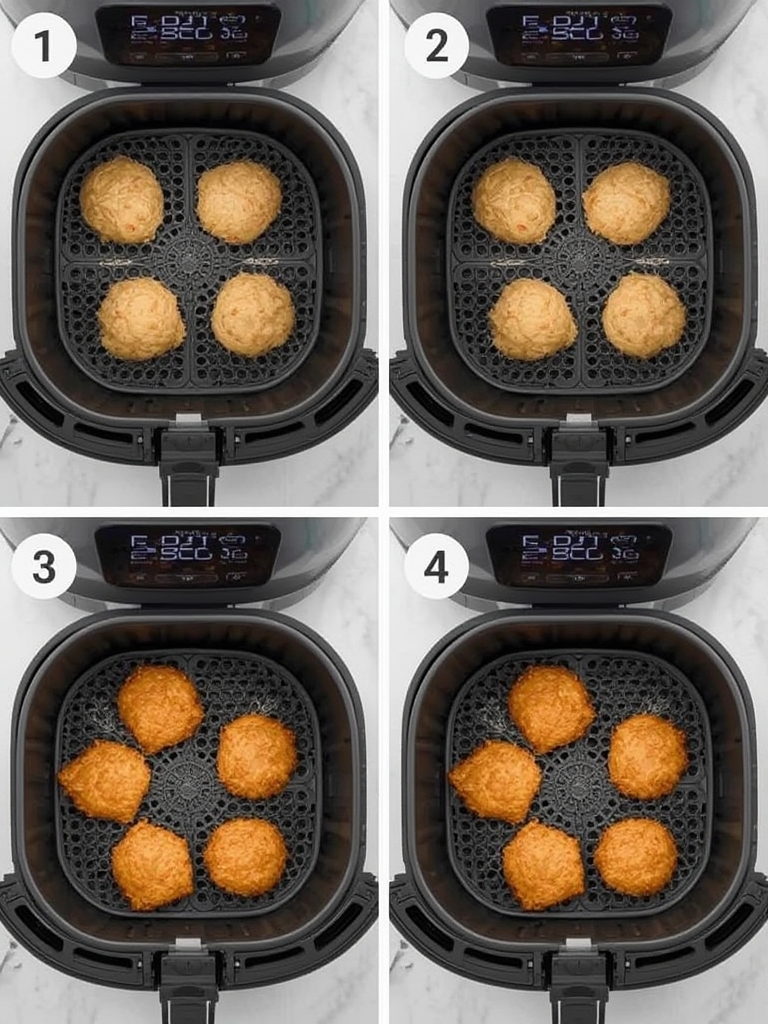 Pasos para recetas con freidora de aire