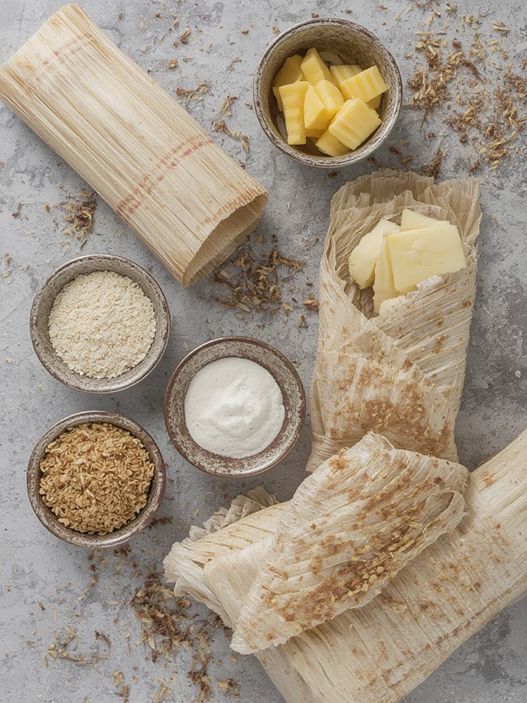 Ingredientes para Tamales de Elote Dulces