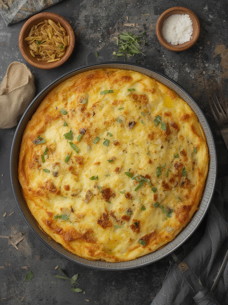 Ingredientes para la tortilla de patatas con cebolla muy jugosa